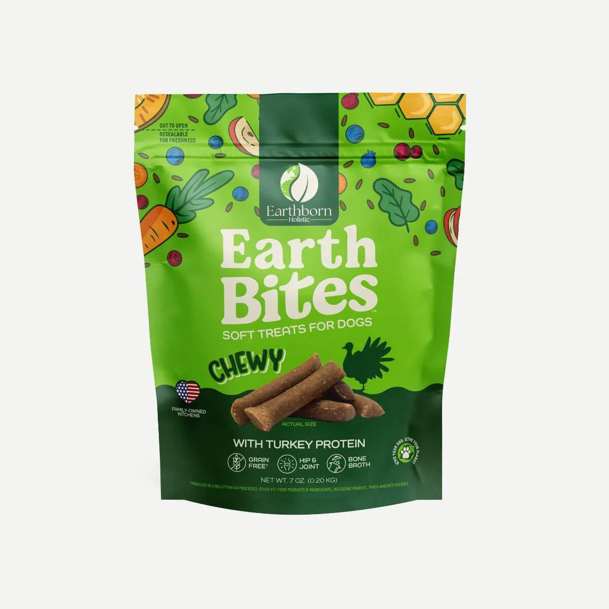 Dog Treats Chewy Turkey Chews 7oz Training Rewards Premium - main product image