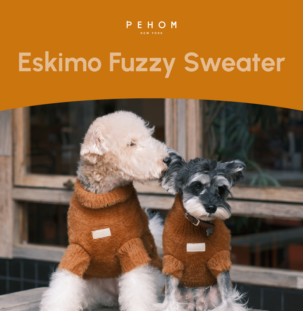 Eskimo Fuzzy Sweater Orange Dog Sweaters Premium Pet Supply - gallery image 8