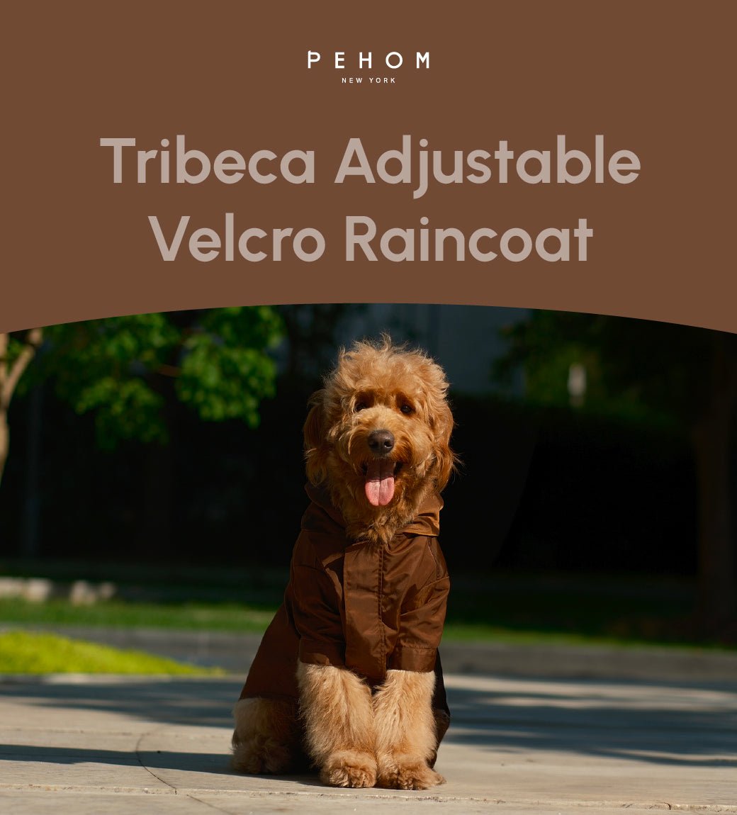 Tribeca Adjustable Velcro Raincoat Choco Dog Apparel Premium - gallery image 8
