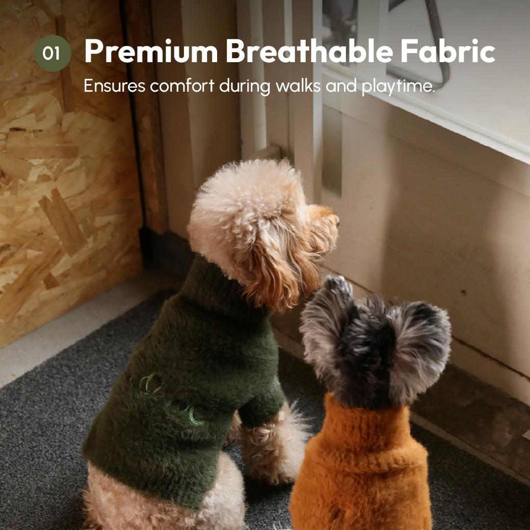 Eskimo Fuzzy Sweater Green Dog Sweaters Premium Pet Supply - gallery image 13