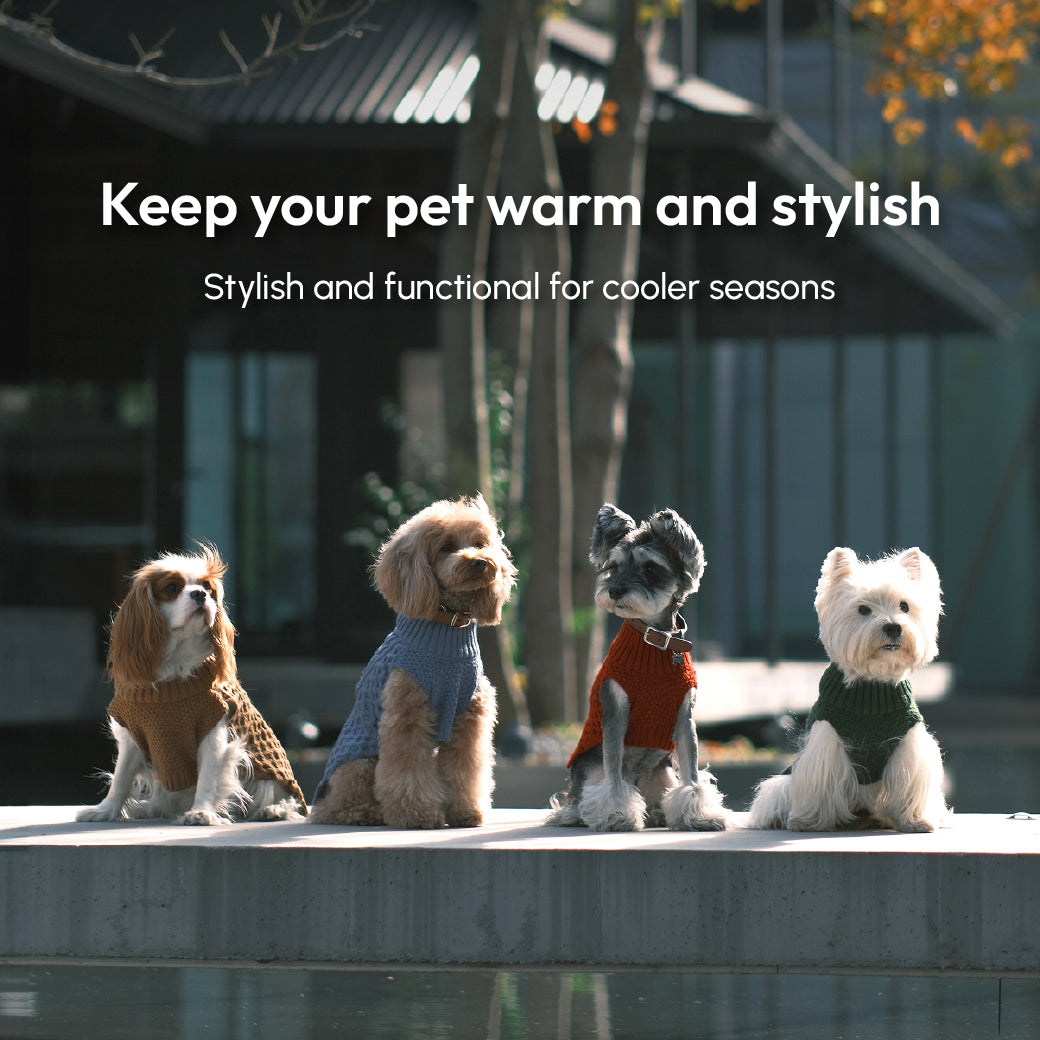 Pet Sweater Vest Toffee Orange Dog Sweaters Premium Pet - gallery image 10