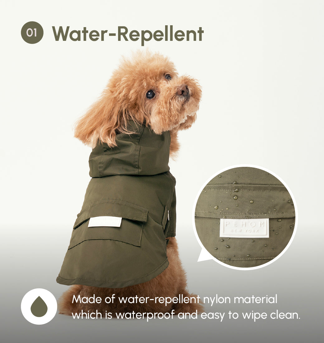 Bowery Raincoat Green Dog Apparel Premium Pet Supply Premium - gallery image 7