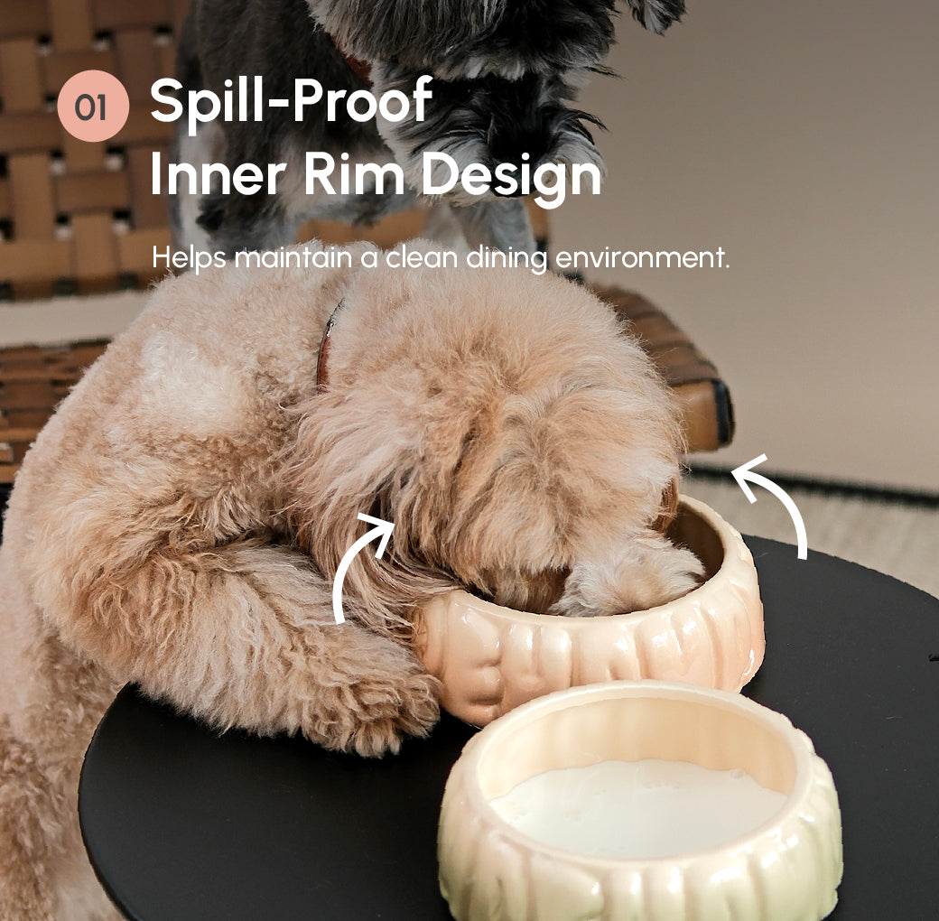 Puff Pet Bowl Gradient Caramel Pet Feeding Hydration Supply - gallery image 9