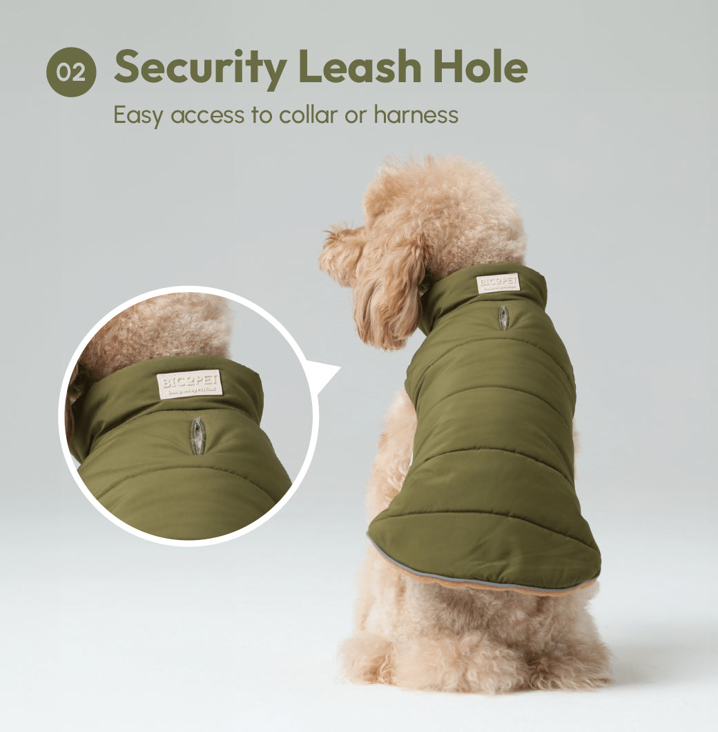 Reversible Dog Vest Jacket Green Brown Dog Apparel Premium - gallery image 15