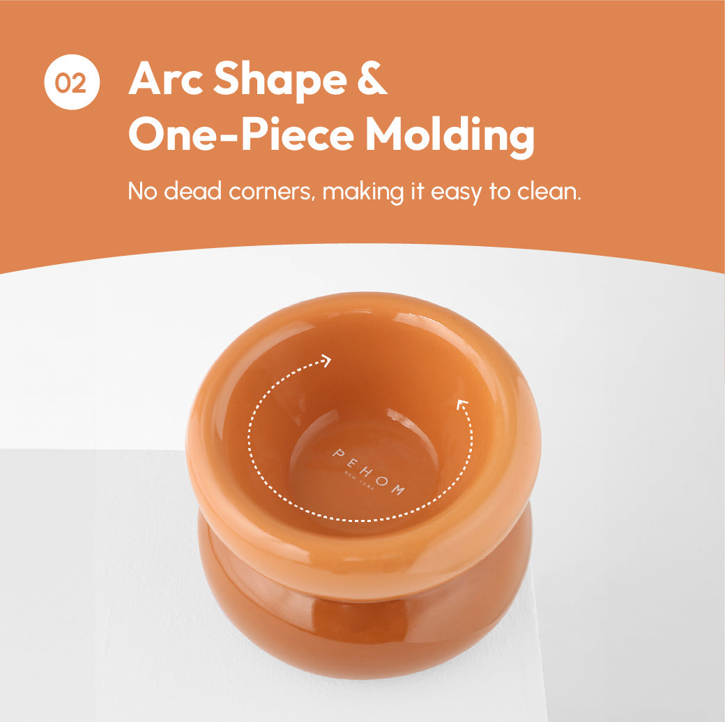 Souffle Pet Bowl Amber Orange Pet Feeding Hydration Supply - gallery image 8