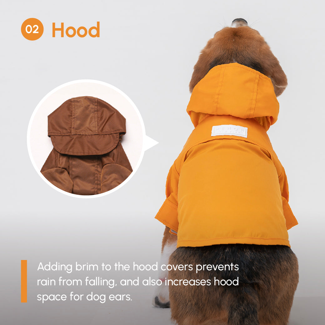 Tribeca Adjustable Velcro Raincoat Egg Yolk Dog Apparel Pet - gallery image 10