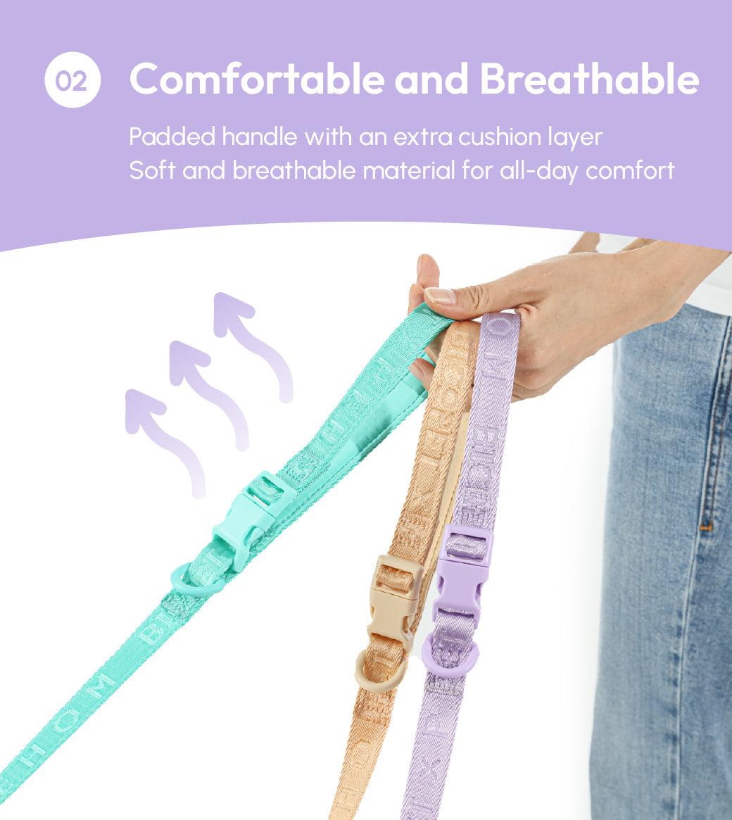 Dog Leash Padded Active Walking Lead Adjustable MINT PURPLE - gallery image 11