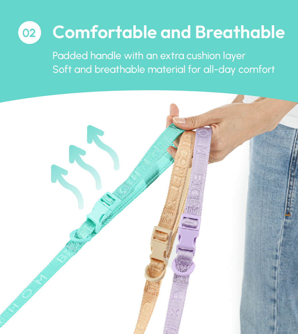 Dog Leash Padded Active Walking Lead Adjustable MINT GREEN - gallery image 12