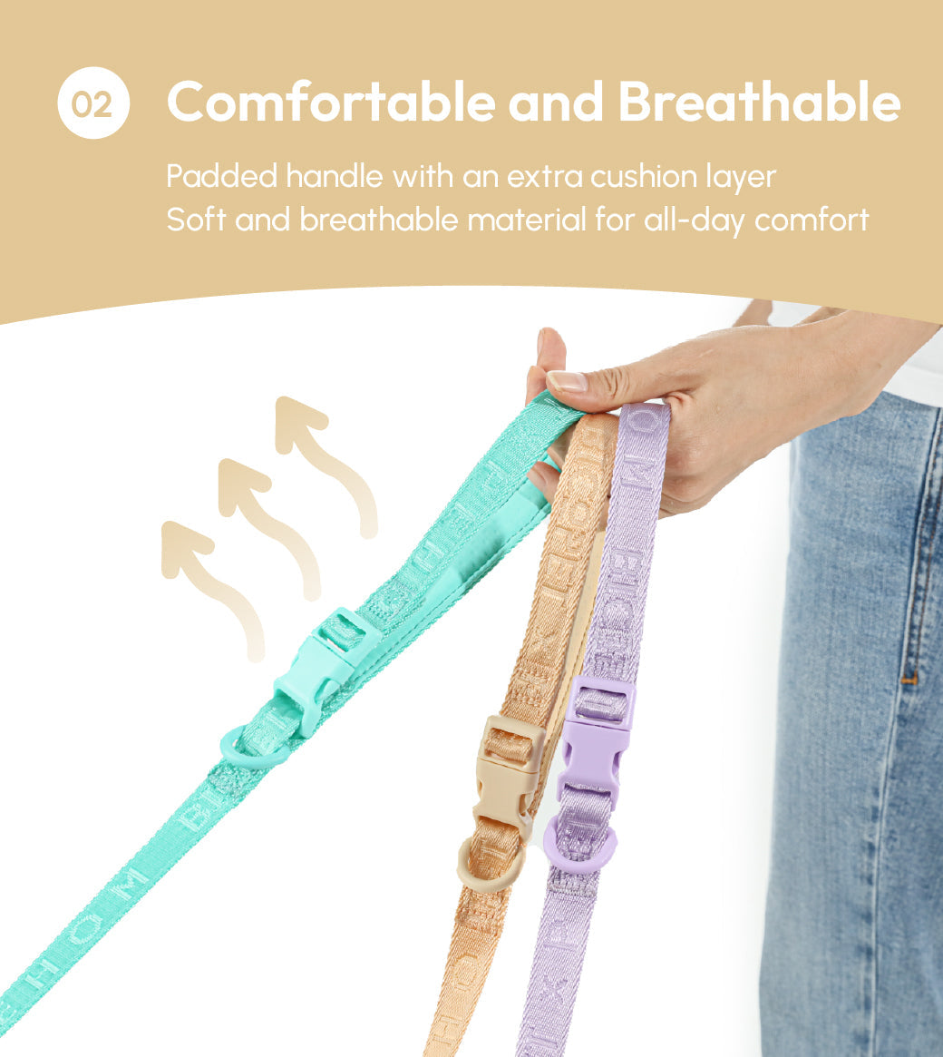 Dog Leash Padded Active Walking Lead Adjustable APRICOT - gallery image 11