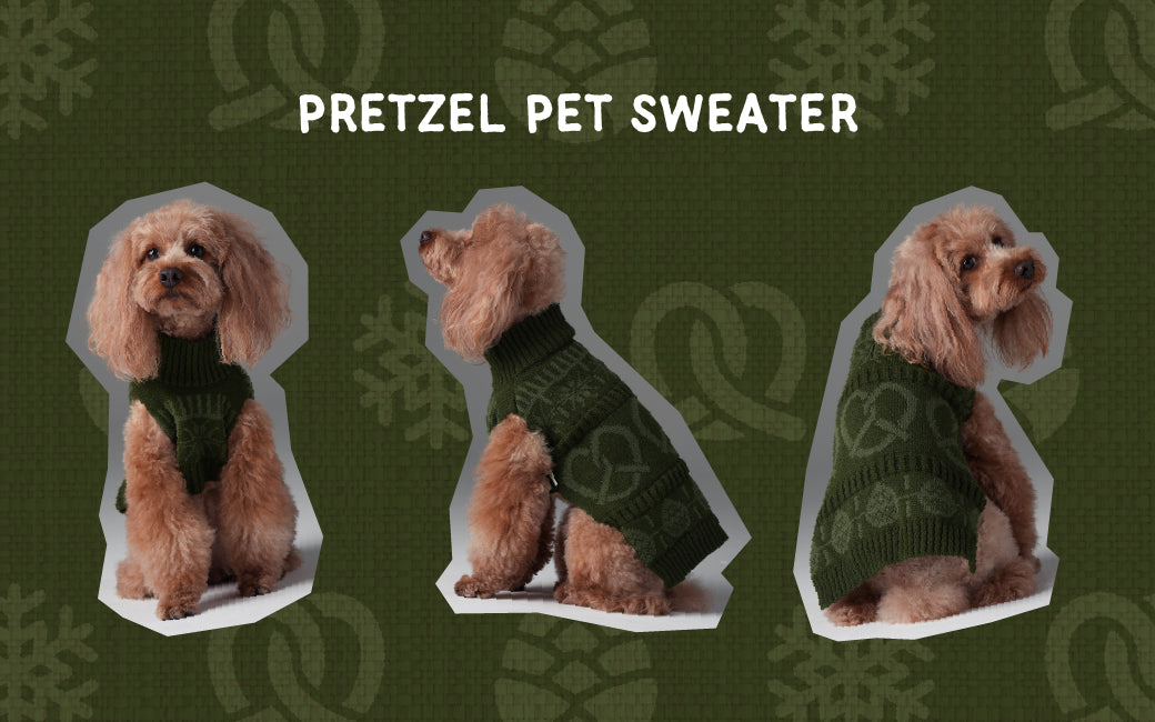 Pretzel Pet Sweater Olive Green Dog Sweaters Premium Pet - gallery image 12