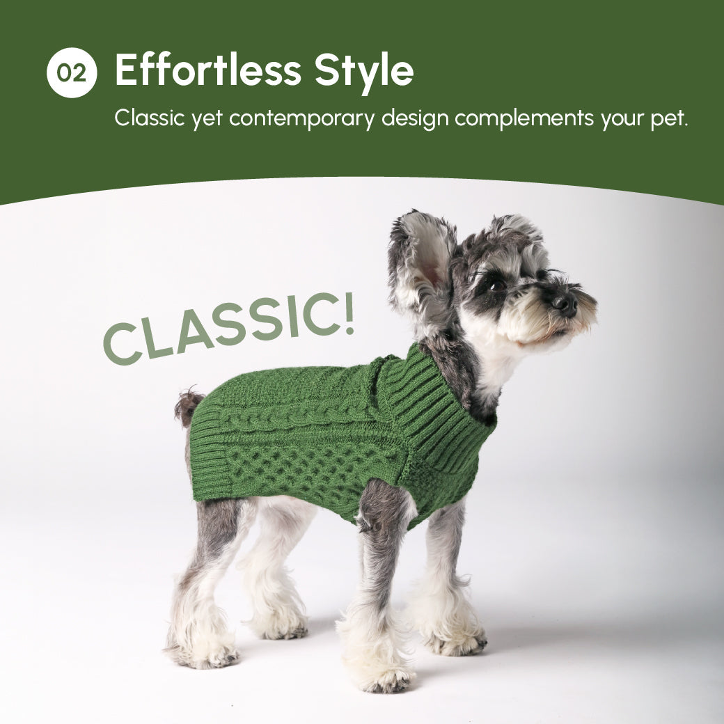 Pet Sweater Vest Green Dog Sweaters Premium Pet Supply - gallery image 11