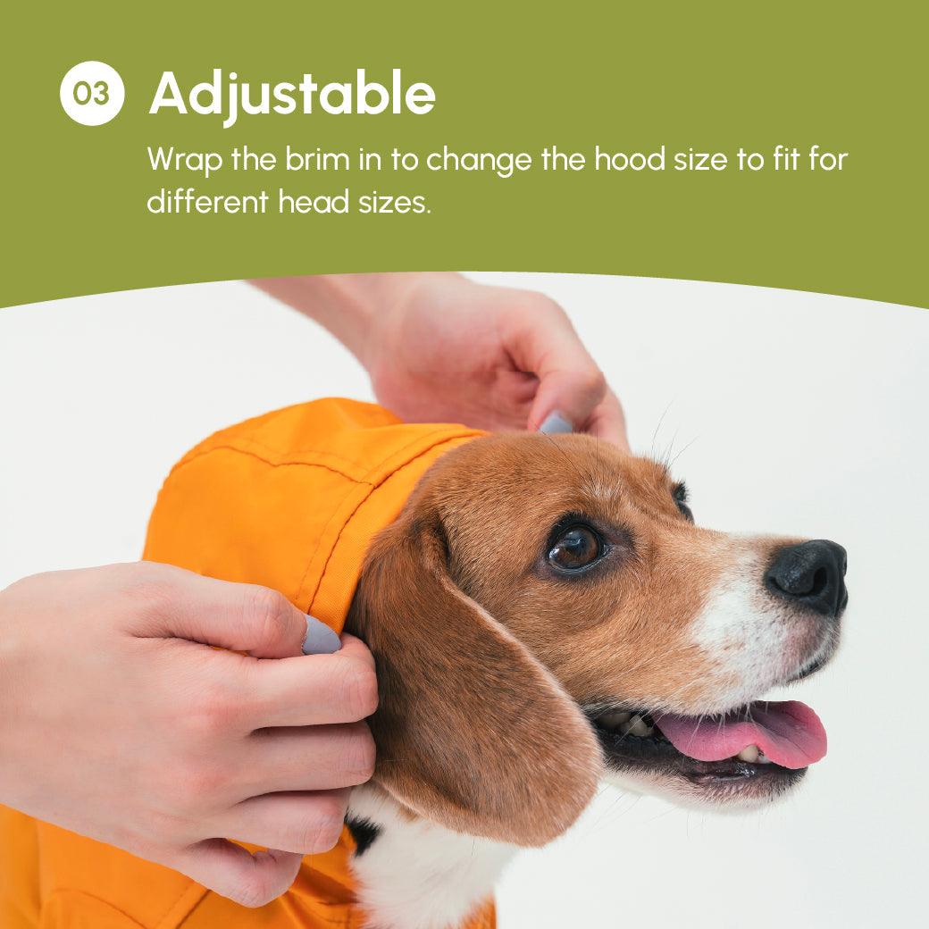 Tribeca Adjustable Velcro Raincoat Olive Dog Apparel Premium - gallery image 10