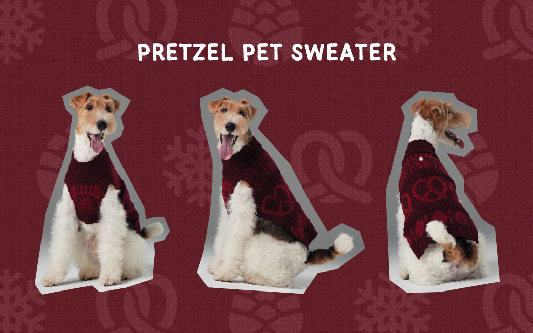 Pretzel Pet Sweater Burgundy Red Dog Sweaters Premium Pet - gallery image 13