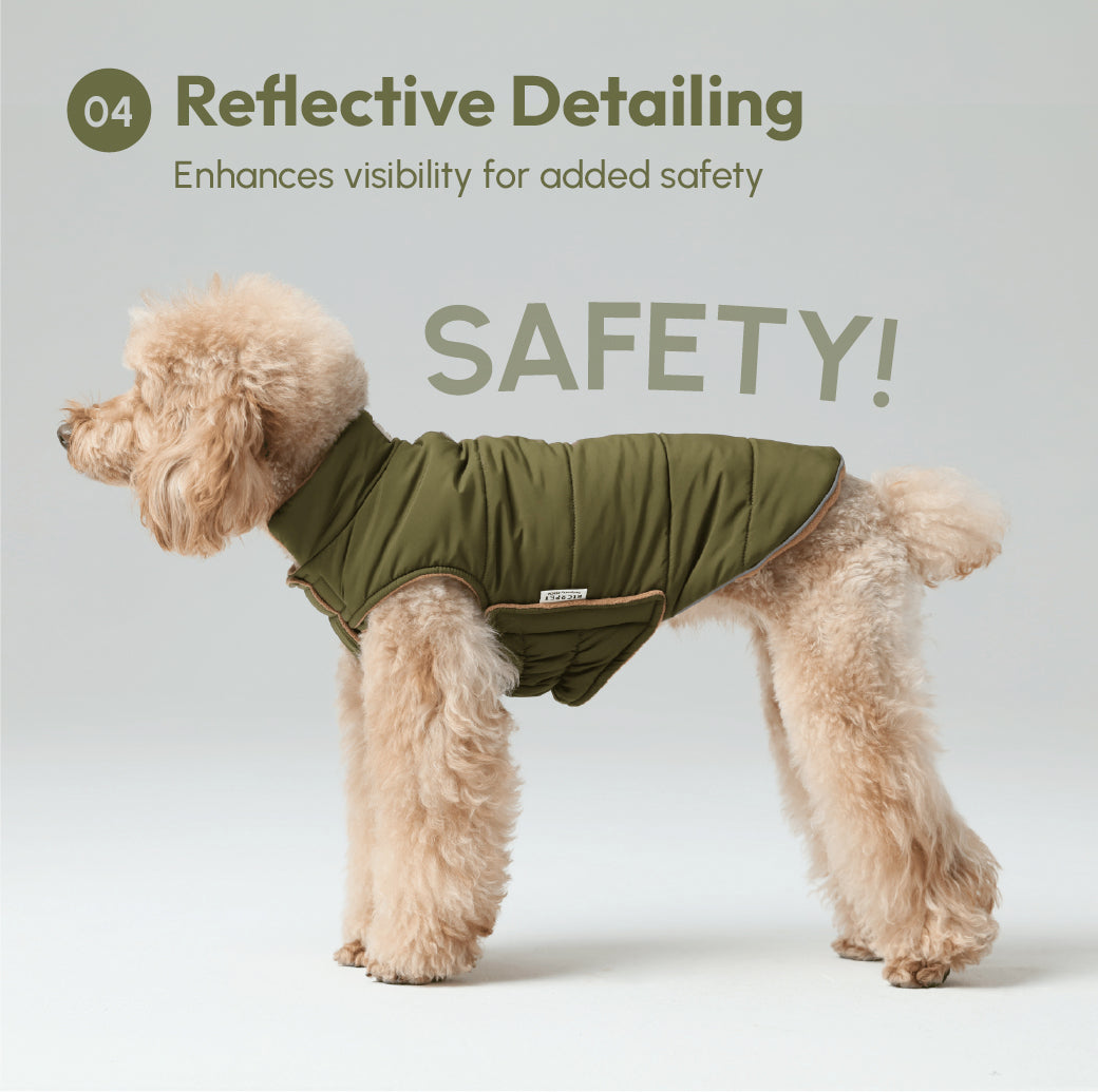 Reversible Dog Vest Jacket Green Brown Dog Apparel Premium - gallery image 17