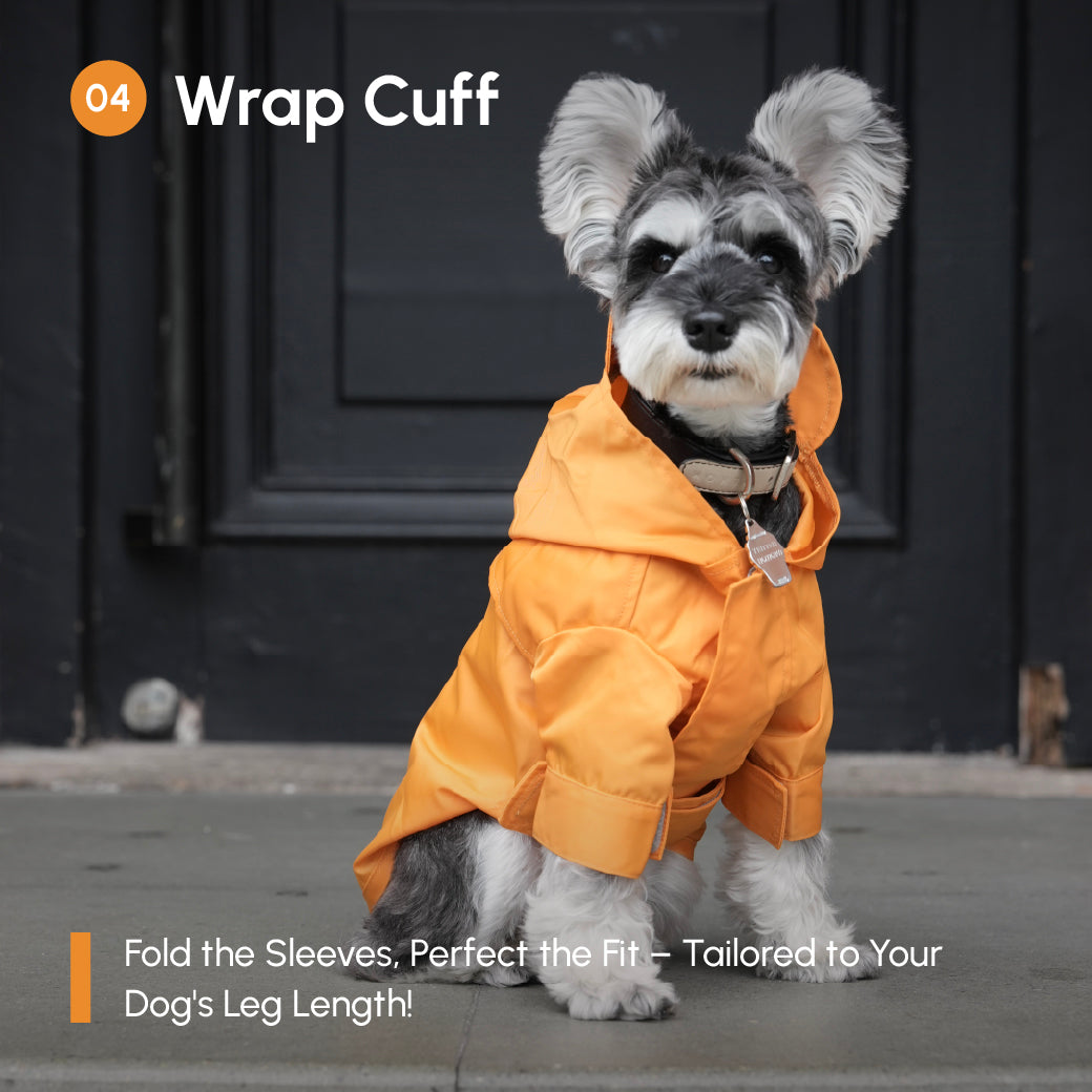 Tribeca Adjustable Velcro Raincoat Egg Yolk Dog Apparel Pet - gallery image 12
