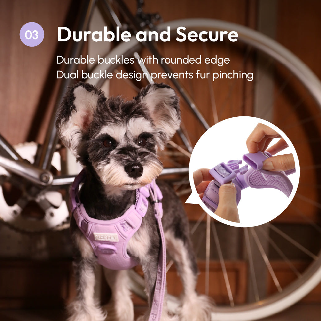 Dog Harness No Pull Active Fit Adjustable MINT PURPLE Walkin - gallery image 13