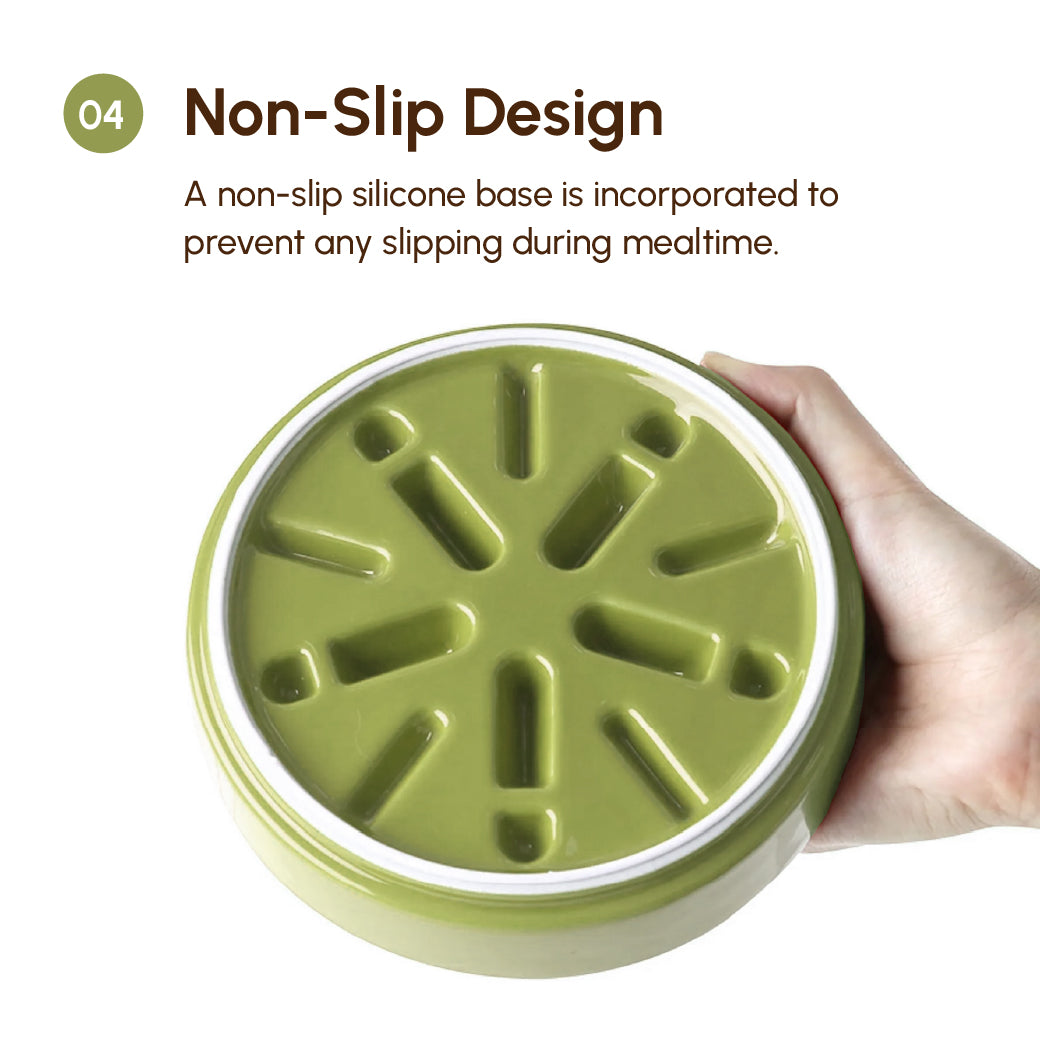 Wave Slow Feeder Dog Bowls Pink Beige Orange Pet Feeding - gallery image 15