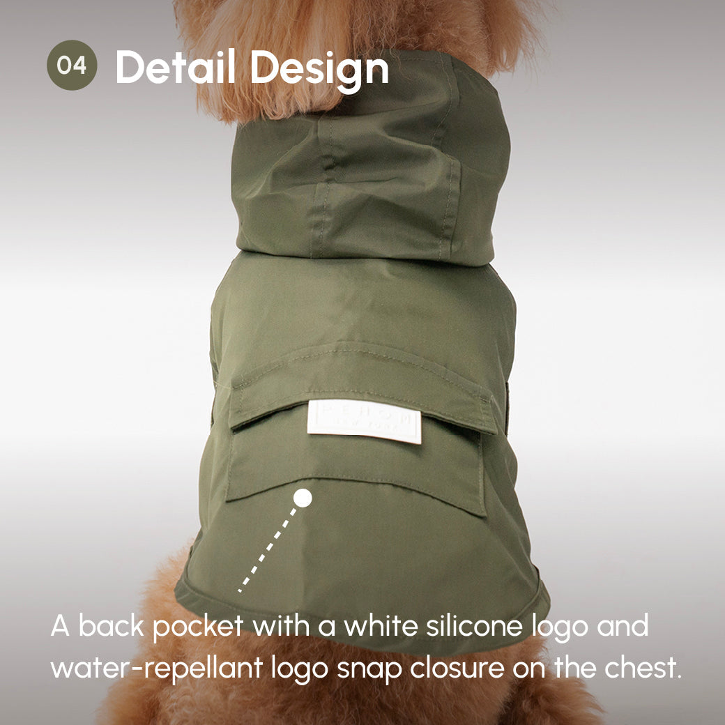 Bowery Raincoat Green Dog Apparel Premium Pet Supply Premium - gallery image 10