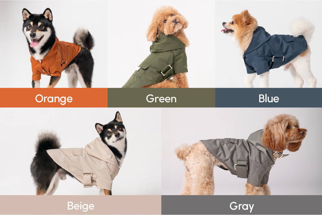 Bowery Raincoat Orange Dog Apparel Premium Pet Supply - gallery image 11