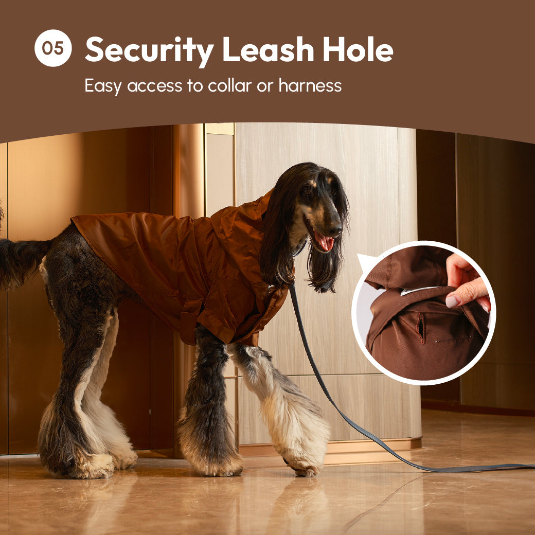 Tribeca Adjustable Velcro Raincoat Choco Dog Apparel Premium - gallery image 13