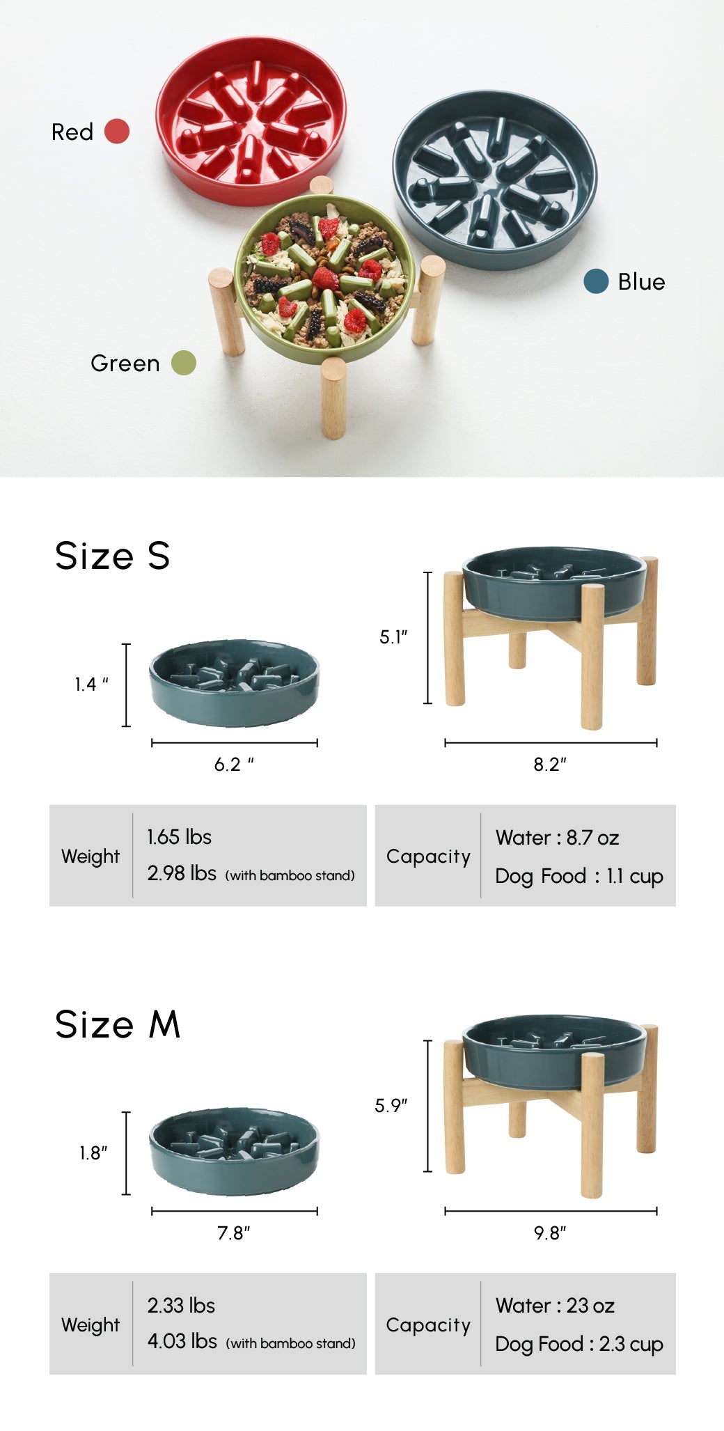 Pet Feeders & Bowls Adjustable Red Premium Pet Supply Premiu - gallery image 17