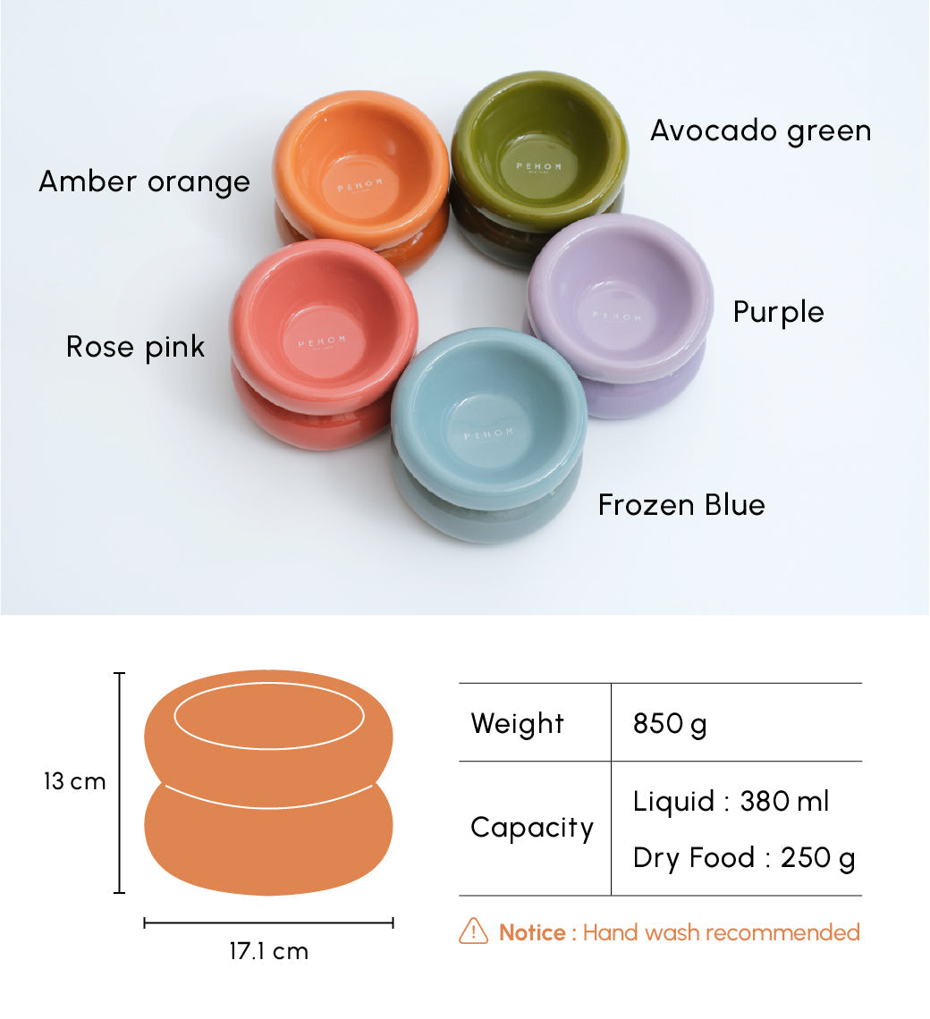 Souffle Pet Bowl Amber Orange Pet Feeding Hydration Supply - gallery image 12