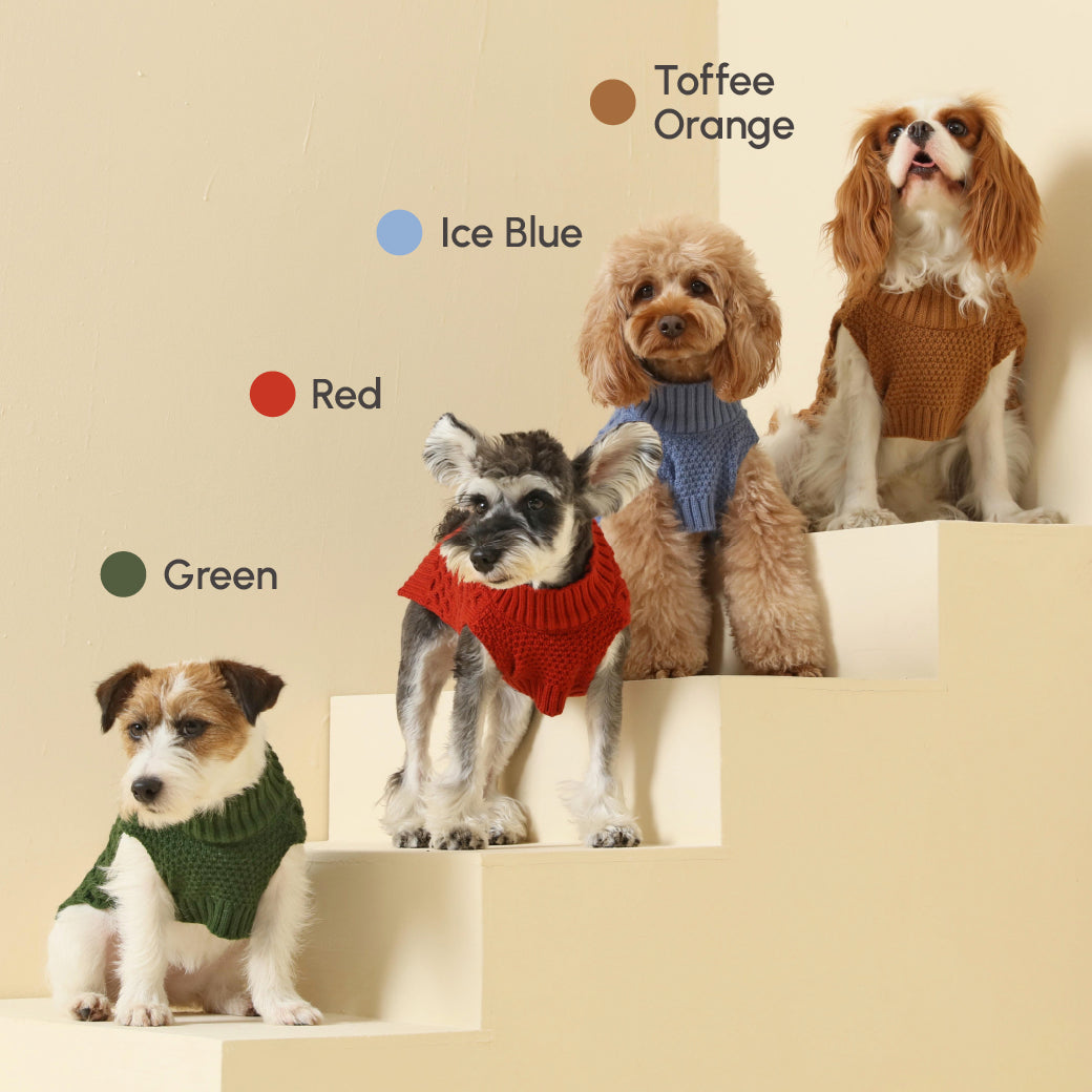 Pet Sweater Vest Toffee Orange Dog Sweaters Premium Pet - gallery image 15