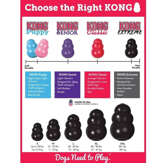 KONG Extreme Durable Chew Dog Toy Durable Play - detail view