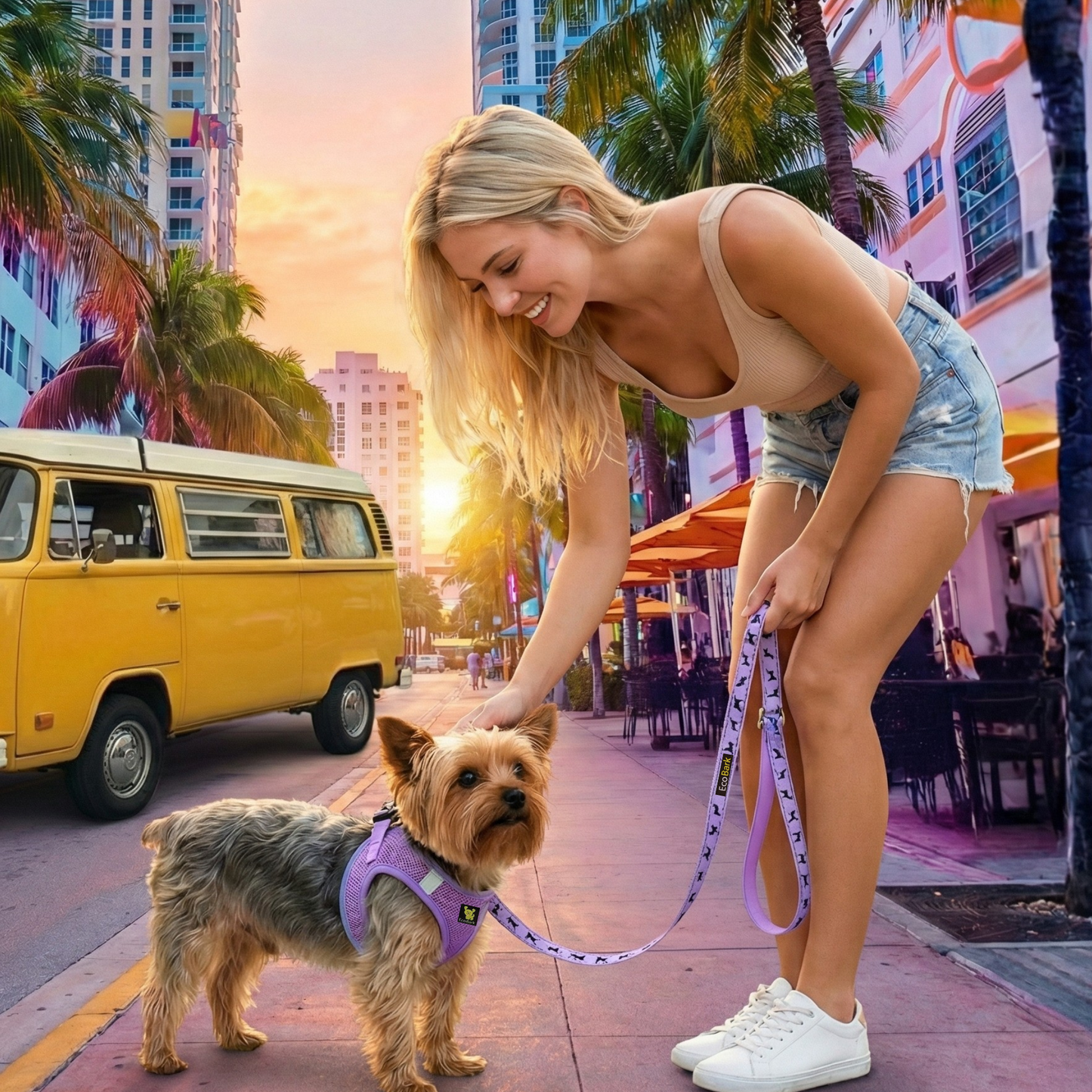 Dog Leash EcoBark Lavender Leash Comfort Grip Padded Leash - gallery product image for dog leash