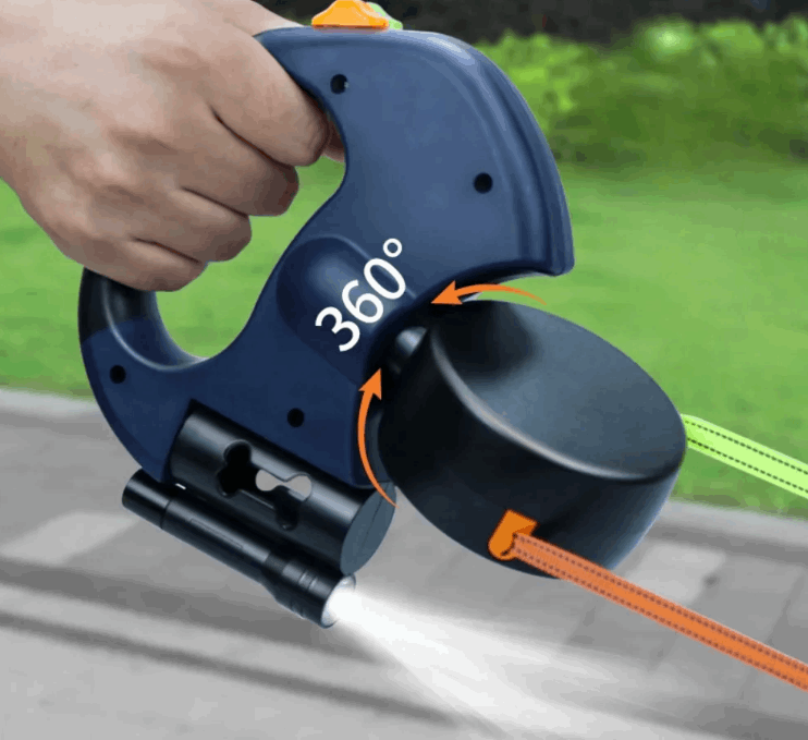 Retractable Dual Double Pet Rope Leash Tangle Free Walk For - main product image
