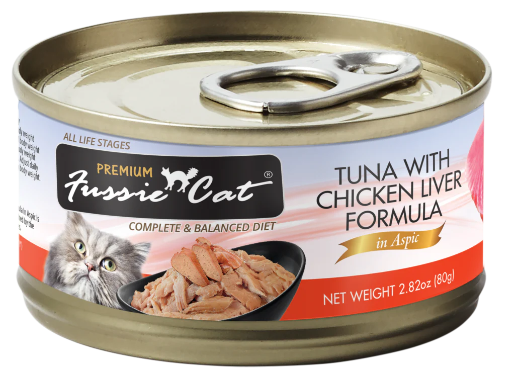 Fussie Cat Premium Tuna With Chicken Liver Formula In Aspic - main product image