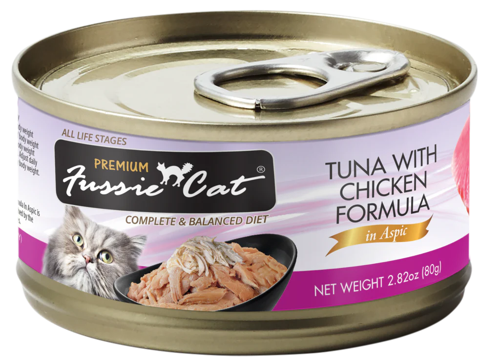 Fussie Cat Premium Tuna With Chicken Formula In Aspic 2 82Oz - main product image