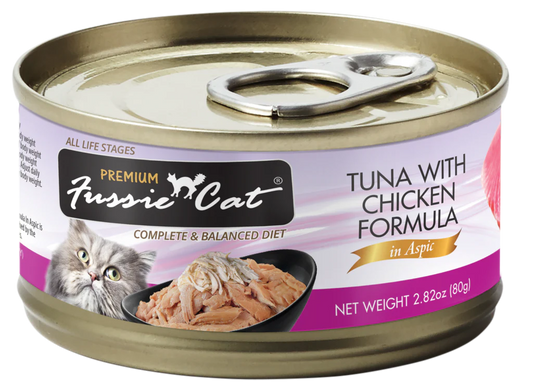 Fussie Cat Premium Tuna With Chicken Formula In Aspic 2 82Oz - main product image