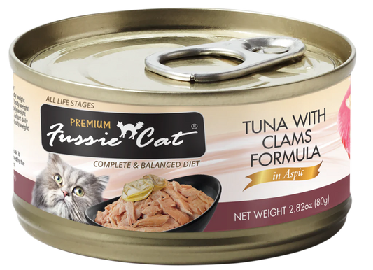 Fussie Cat Premium Tuna With Clams Formula In Aspic 2 82Oz - main product image