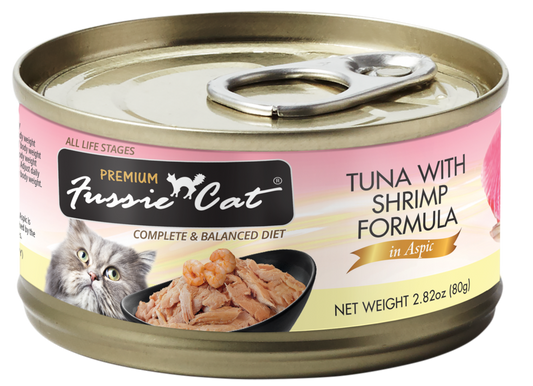 Fussie Cat Premium Tuna With Shrimp Formula In Aspic 2 82Oz - main product image