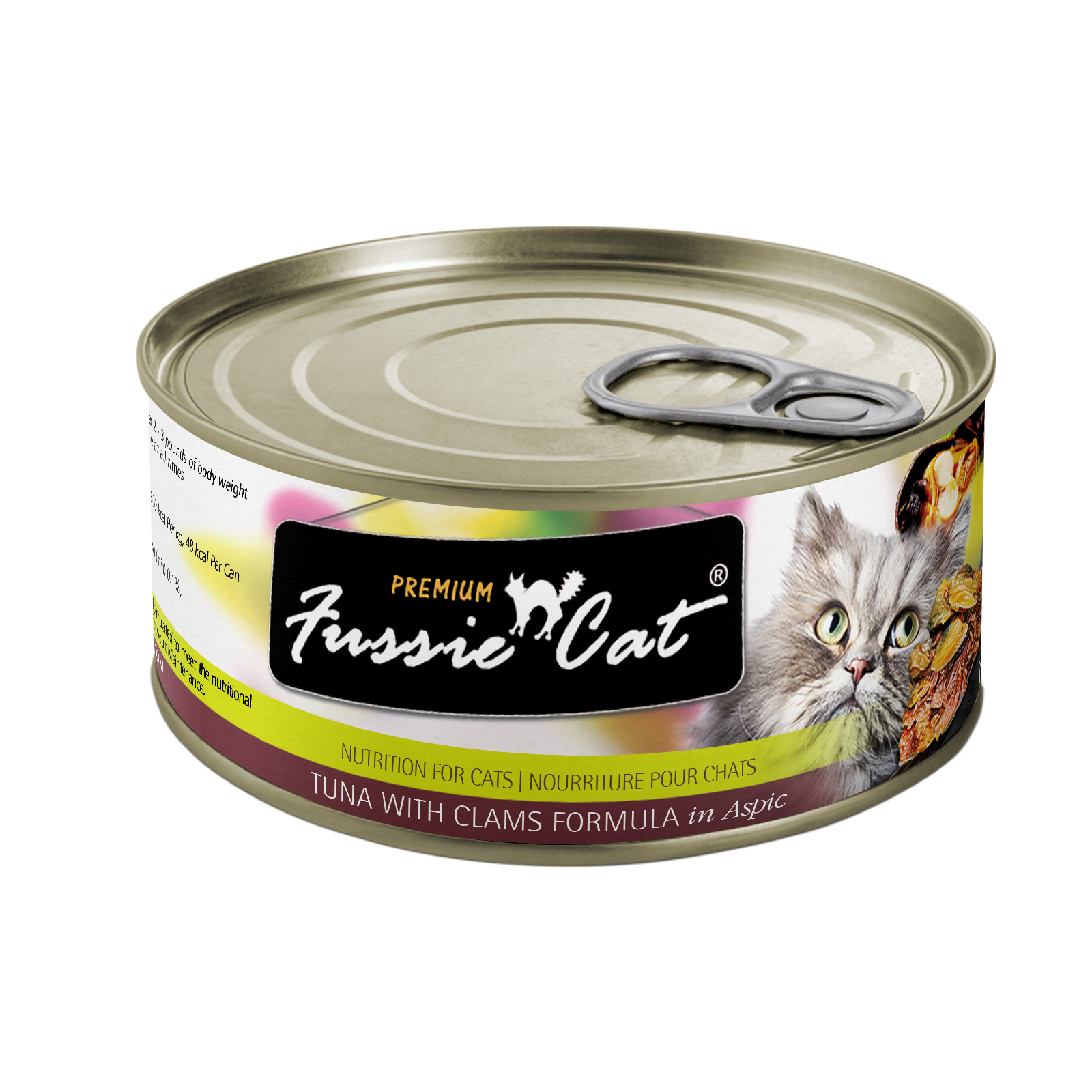 Fussie Cat Premium Tuna With Clams Formula In Aspic 2 82Oz - detail view