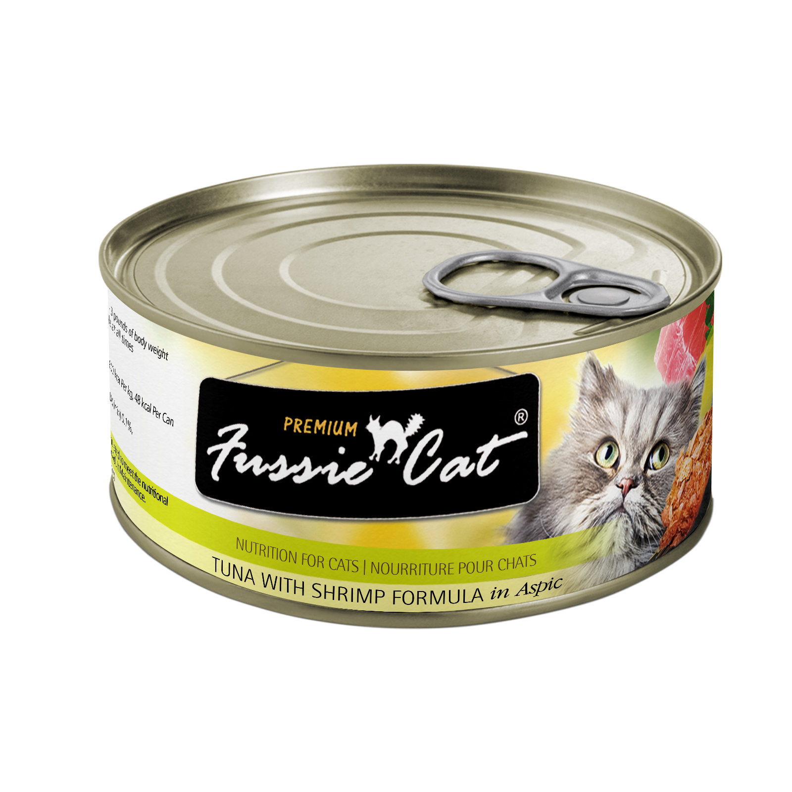 Fussie Cat Premium Tuna With Shrimp Formula In Aspic 2 82Oz - detail view