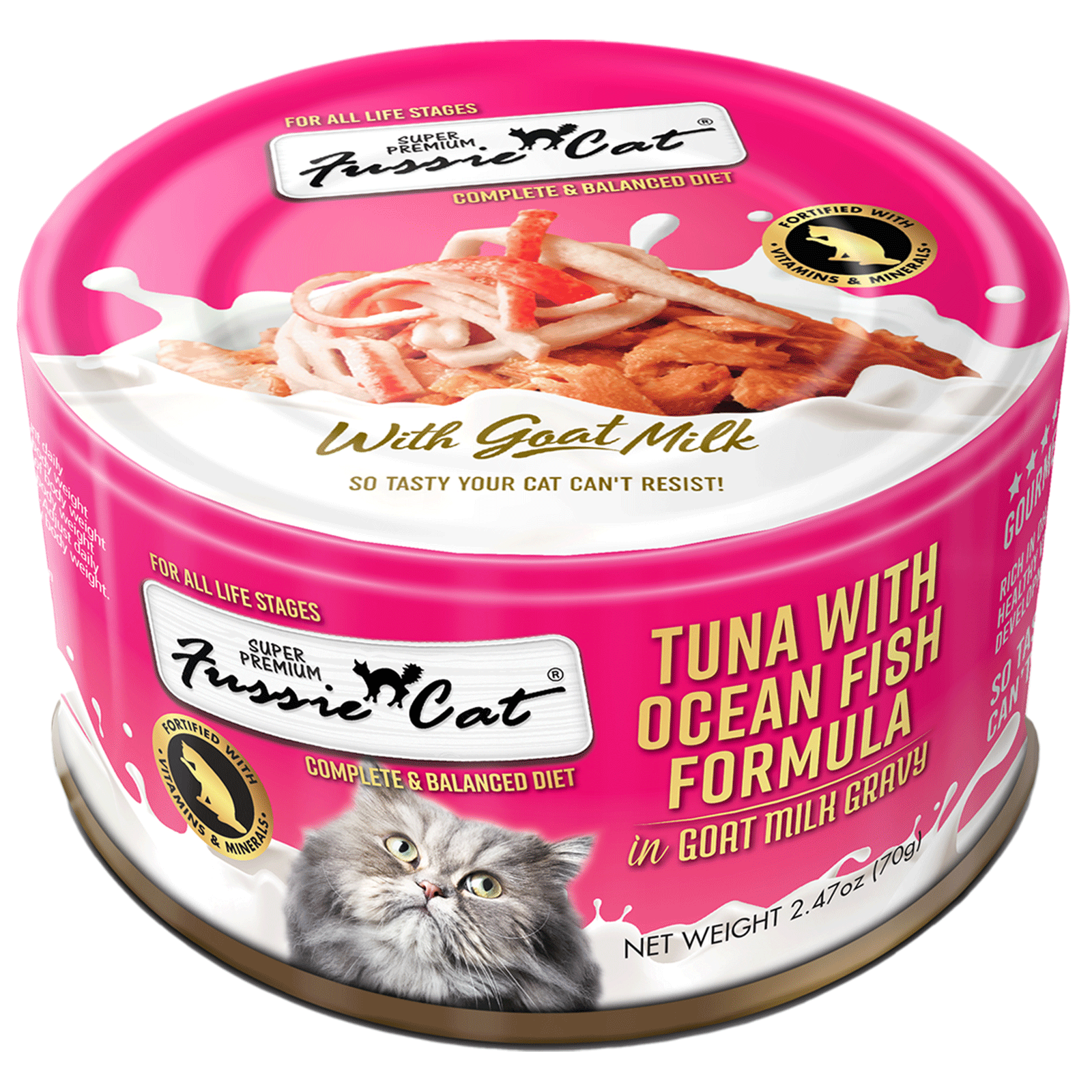 Fussie Cat Tuna With Oceanfish Formula In Goat Milk Gravy 2 - main product image