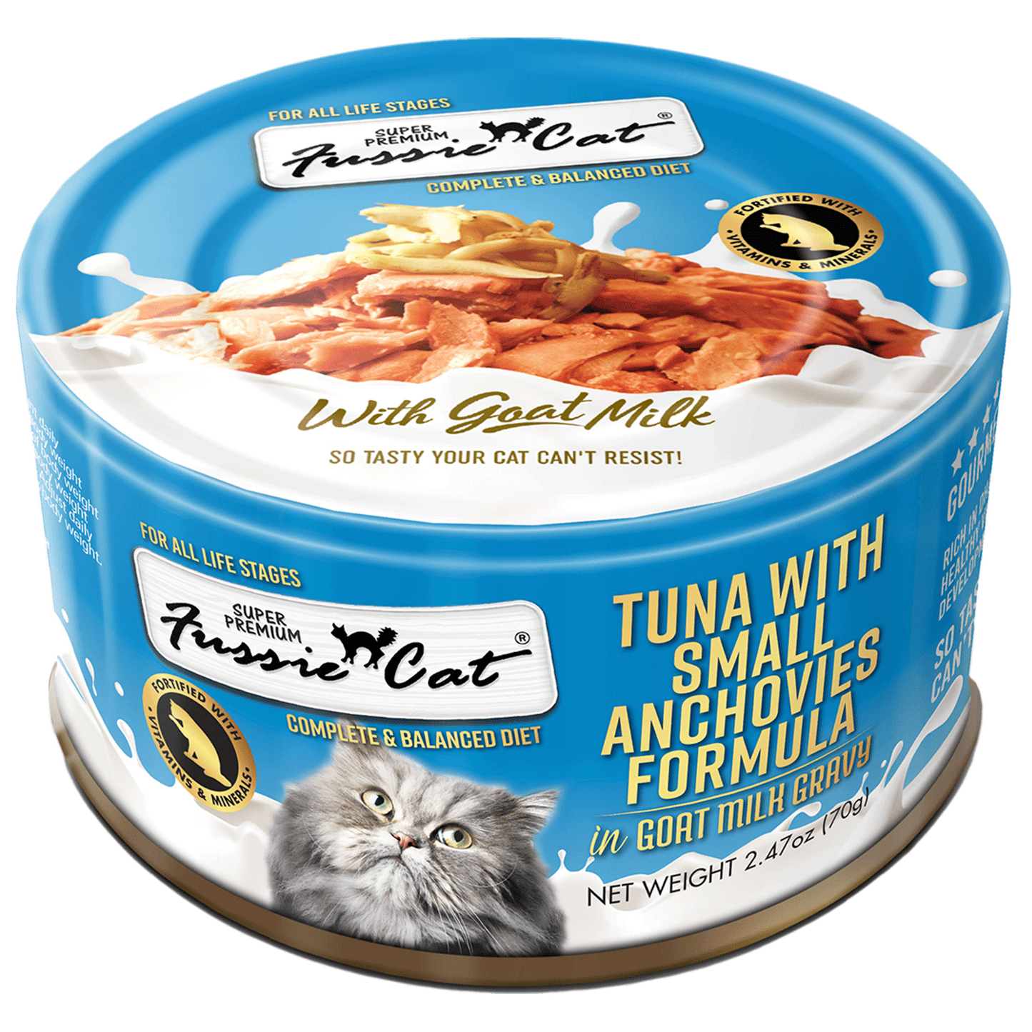Fussie Cat Tuna With Small Anchovies Formula In Goat Milk 2 - main product image