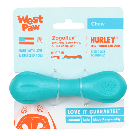 Hurley Teal Interactive Dog Toy Durable Play Premium - detail view