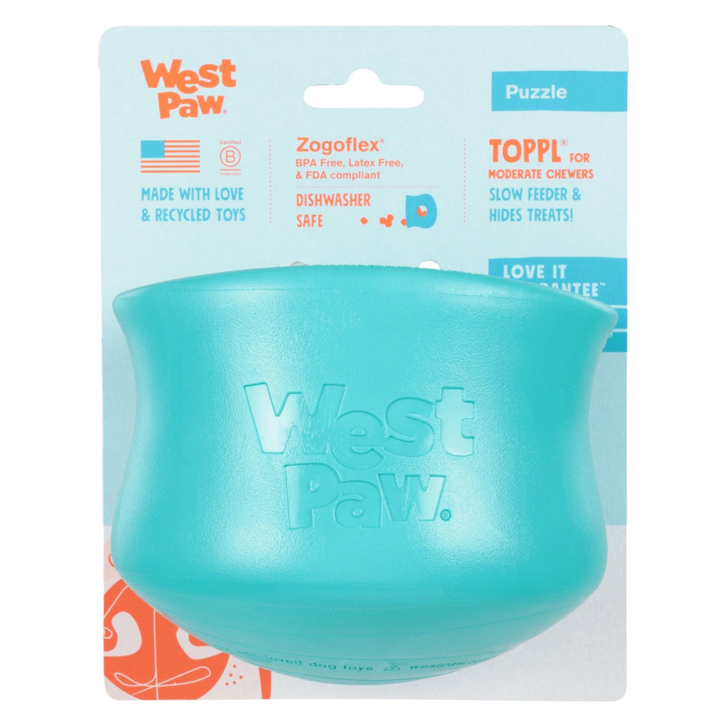 Toppl Teal Interactive Dog Toy Durable Play Premium - gallery image 9