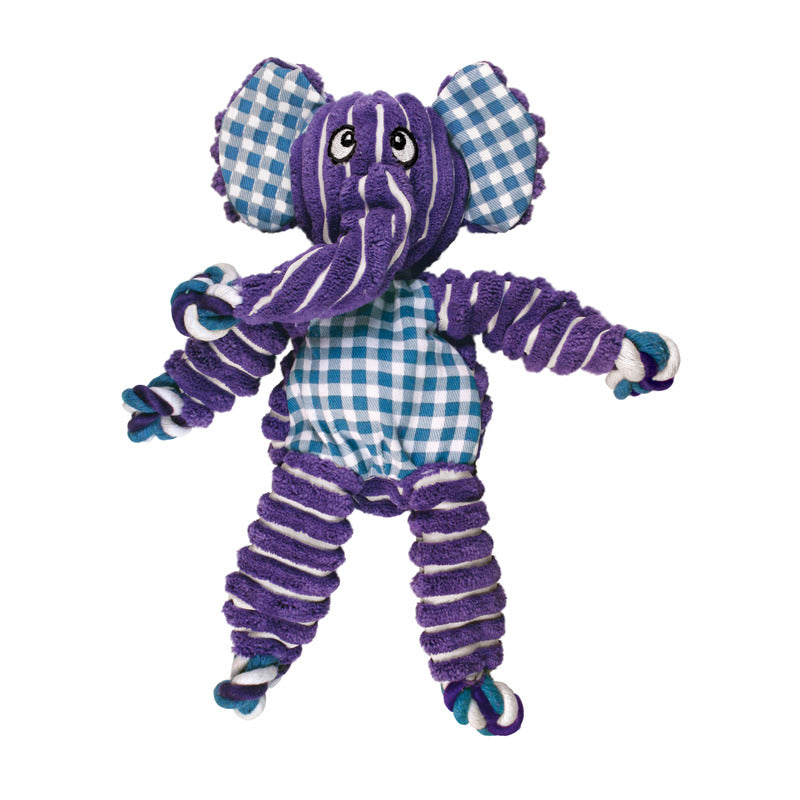 KONG Floppy Knots Elephant Plush Dog Toy Durable Play - main product image