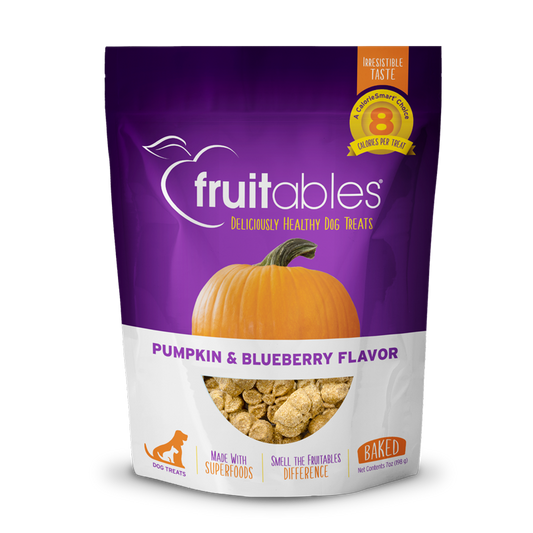 Fruitables Baked Pumpkin Blueberry Dog Treats 7Oz Dog Treats - main product image
