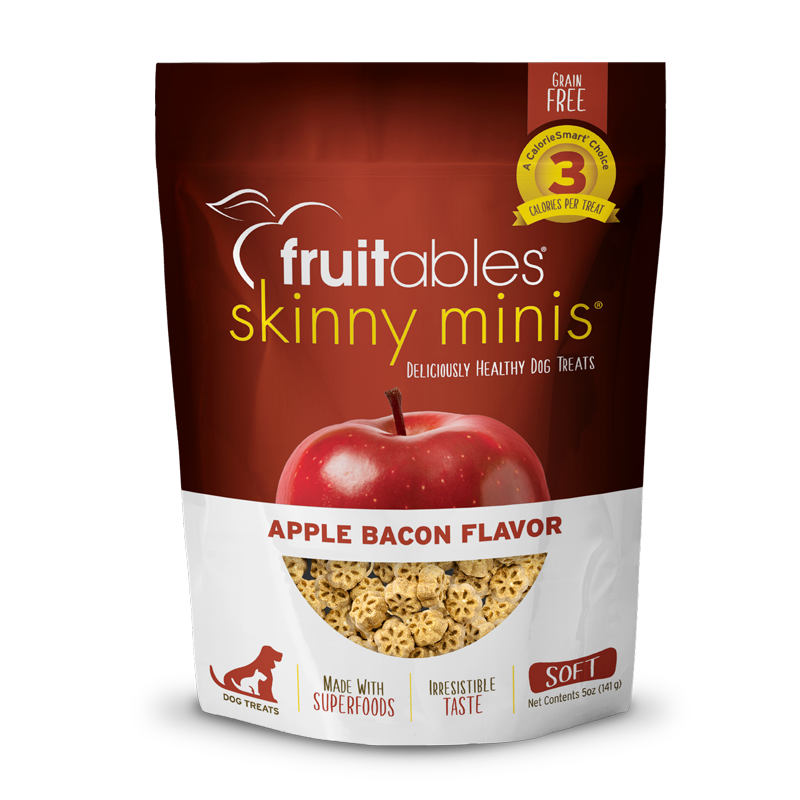 Fruitables Skinny Minis Apple Bacon Dog Treats 5Oz Dog - main product image