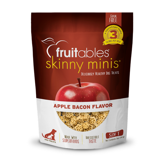 Fruitables Skinny Minis Apple Bacon Dog Treats 5Oz Dog - main product image