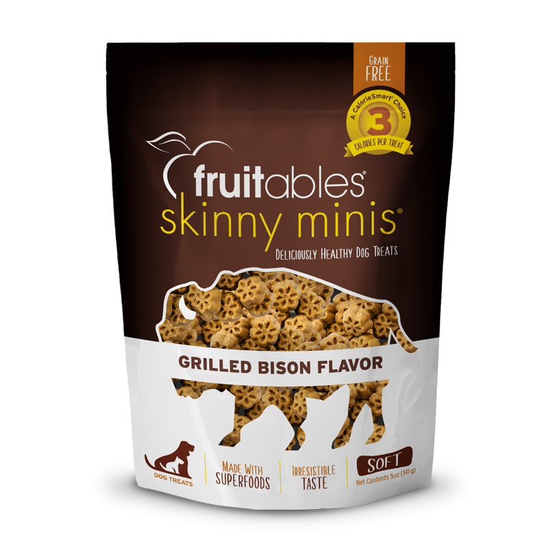 Fruitables Skinny Minis Grilled Bison Dog Treats 5Oz Dog - main product image
