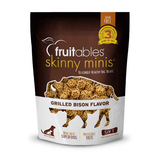 Fruitables Skinny Minis Grilled Bison Dog Treats 5Oz Dog - main product image