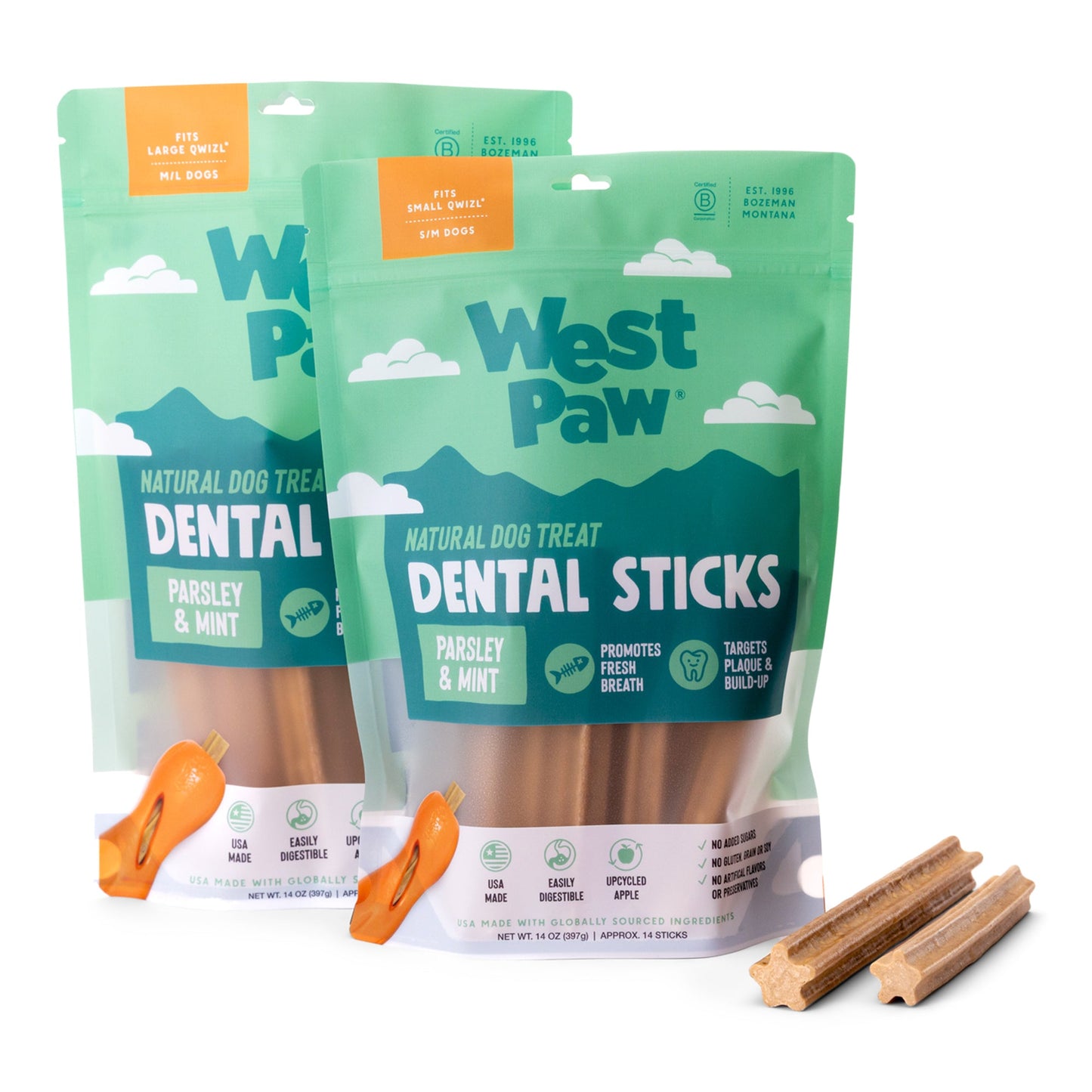Dry Dog Food Natural Dental Sticks Large Daily Chews - gallery image 5