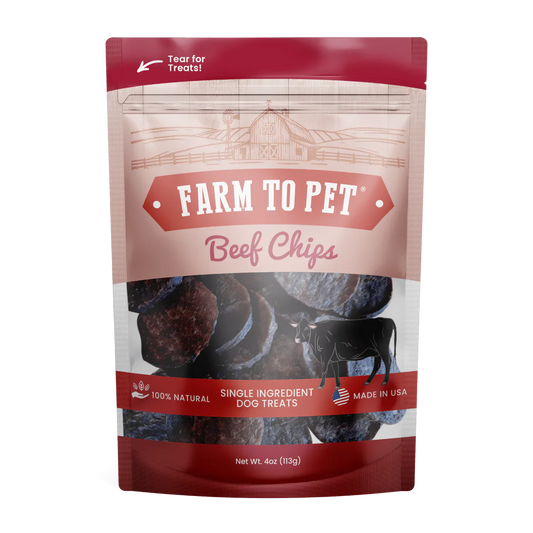 Farm To Pet Beef Chips Dog Treats Premium Premium Pet Supply - main product image