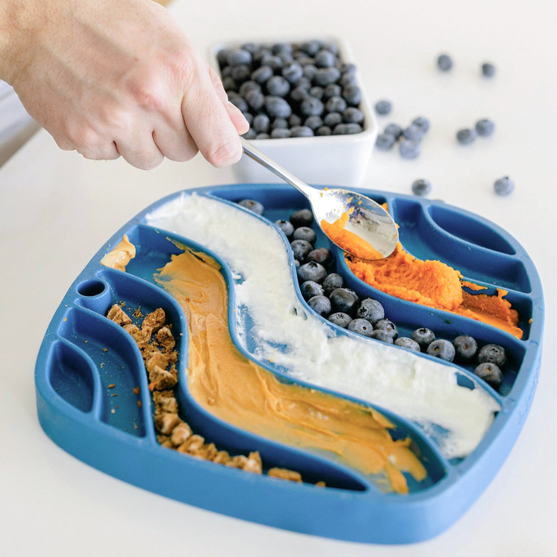 Slow Feeder Waves Feast Mat Dog Enrichment Feeding - lifestyle view